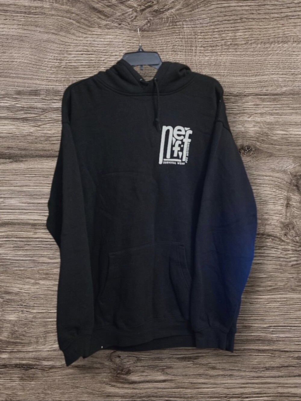 NWOT Neff Headwear "Survival Wear" Black Pullover Hoodie